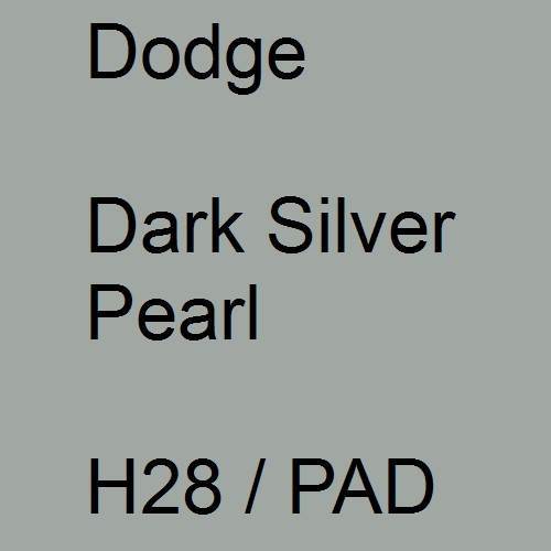 Dodge, Dark Silver Pearl, H28 / PAD.